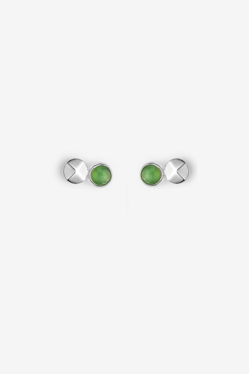 Green gems earrings - chrysoprase jewellery - Canada