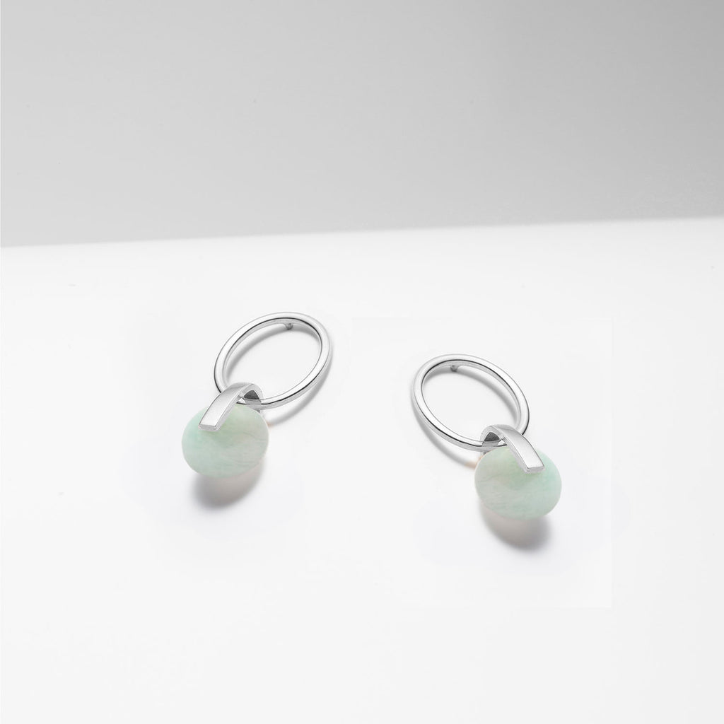 Venus, amazonite earrings