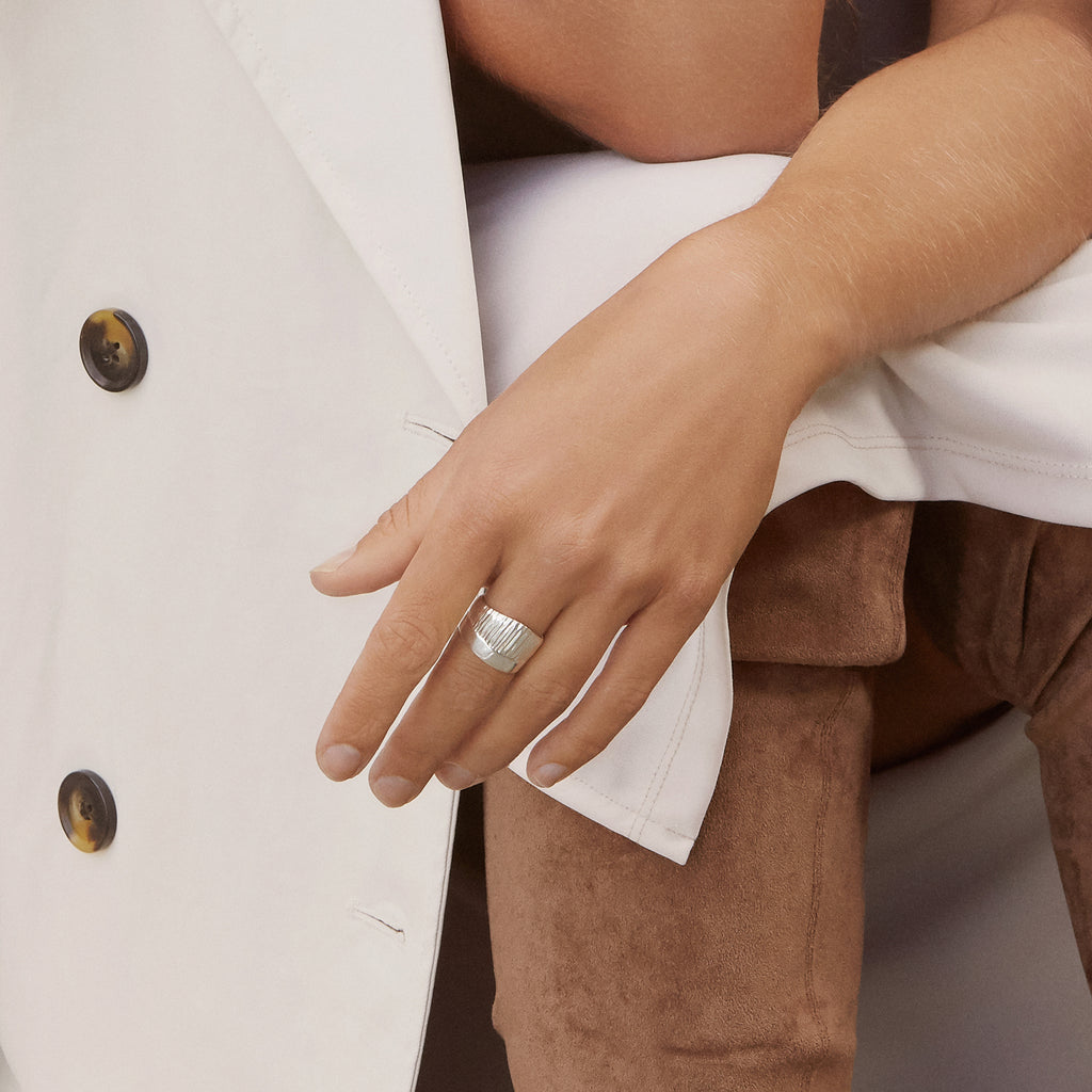 Chunky sterling silver ring
