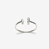 2 in 1 ear cuff and ring in silver, made in canada