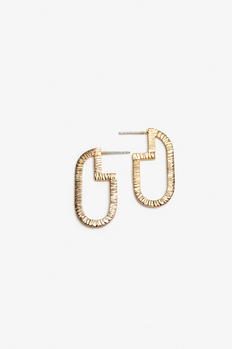 unique hoop earrings gold