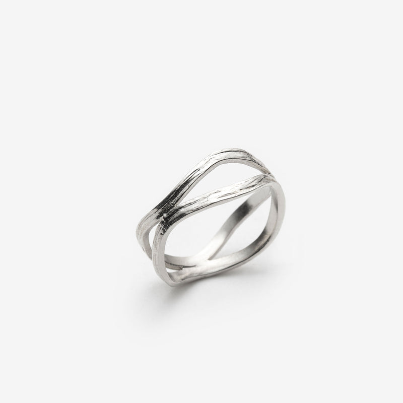 Fusion – Bague vague double