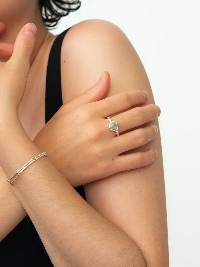 Gemstone ring and bracelet made in Montreal