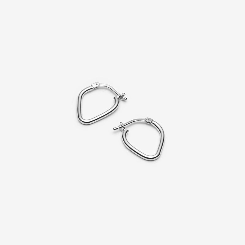 Solid sterling silver Teardrop Hoop Earrings - Canada