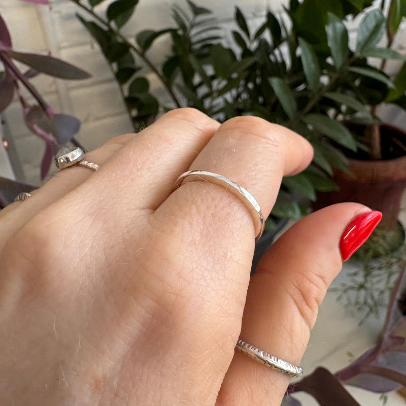 Sterling Silver Square Wire Ring