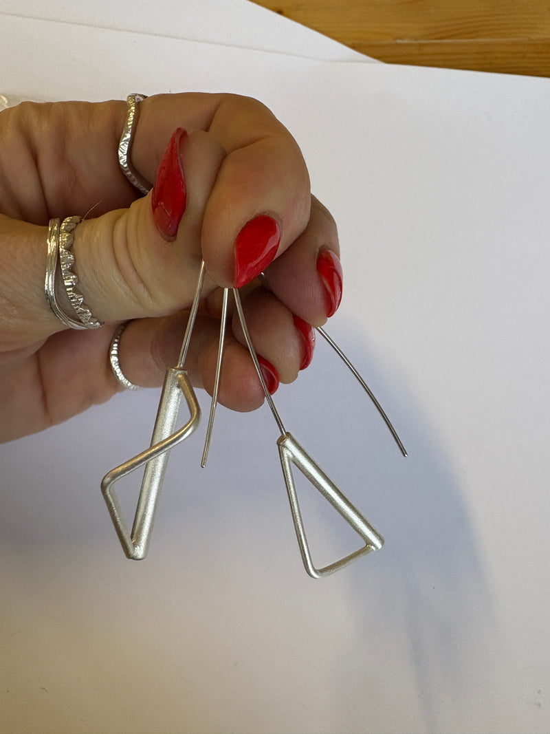 Sequence - Long Asymmetrical Dangling Earrings