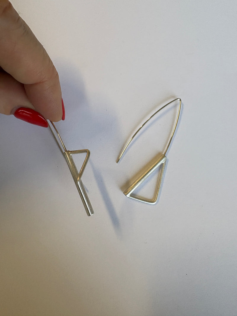 Sequence - Long Asymmetrical Dangling Earrings