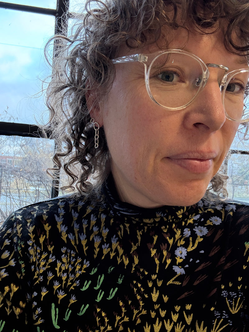 Asymmetrical Moonstone Earrings