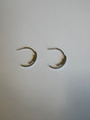 Stud hoop earrings in silver