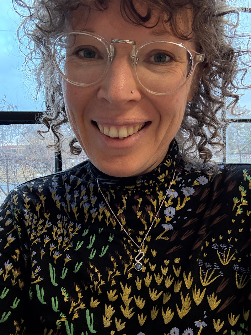 Labradorite silver pendant necklace