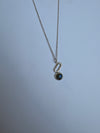 Labradorite silver pendant necklace