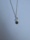 Labradorite silver pendant necklace