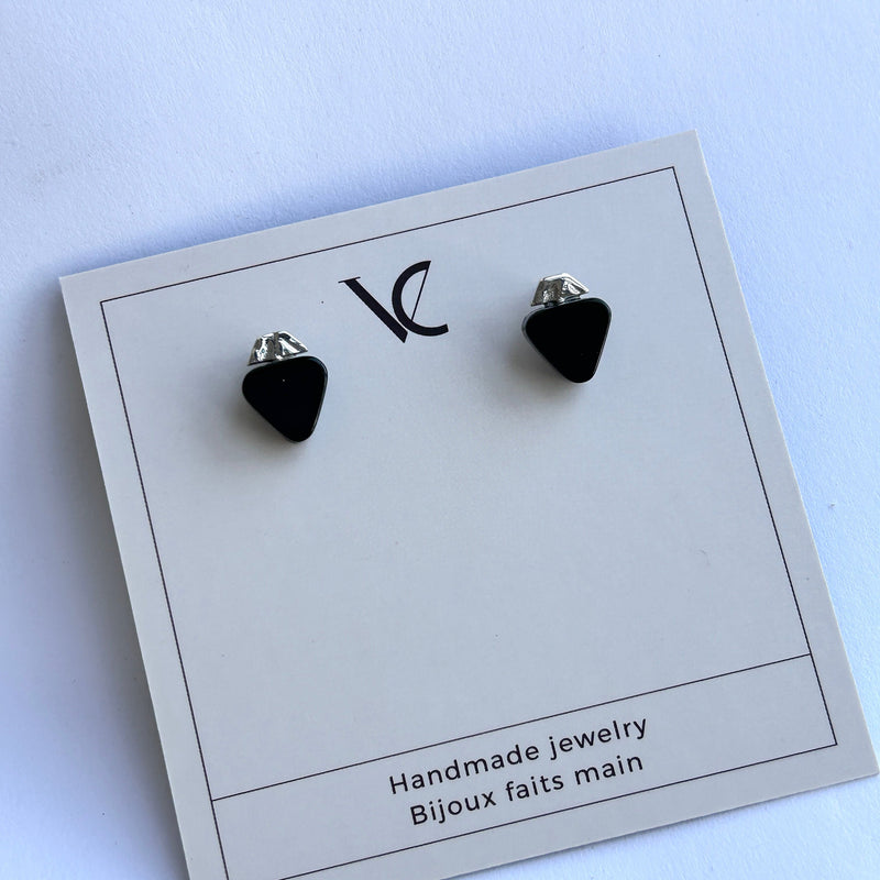 Cassie, boucles d'oreilles avec onyx