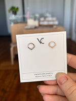 Olivia - IMPERFECT - dainty geometric stud earrings