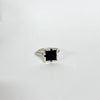 Square Black Onyx Ring in Silver