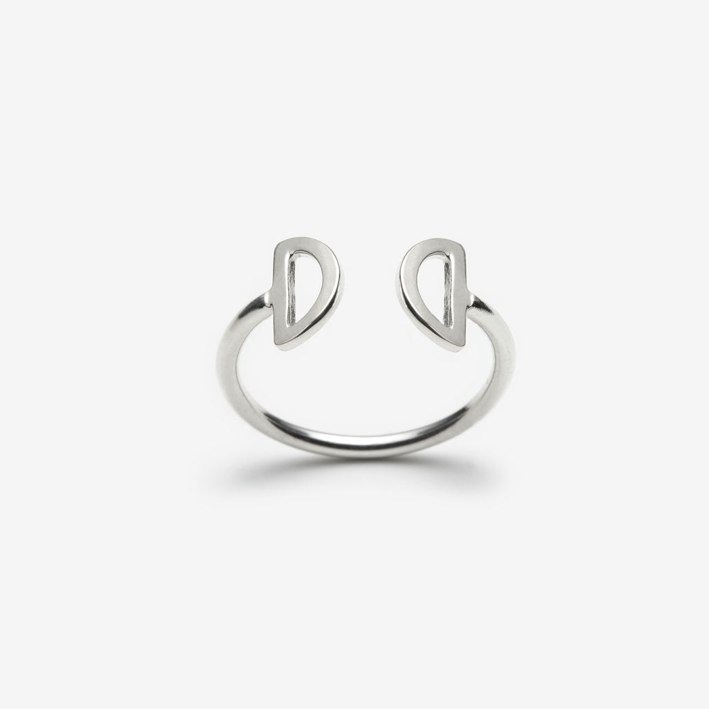 Silver cuff hoop earring and ring - Canada