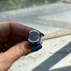 Labradorite ring with blue flashes