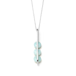 Lucia, Long blue amazonite necklace