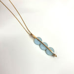 Lucia, Long blue amazonite necklace