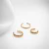 Minimalist ear cuff set in gold