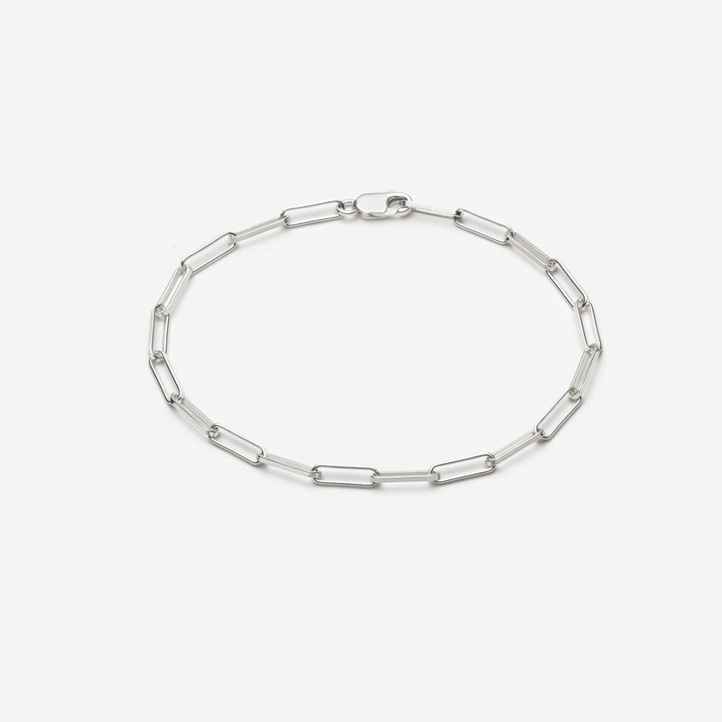 Paperclip Link Chain Bracelet in silver or gold - Canada