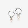 Pearl hoop earrings