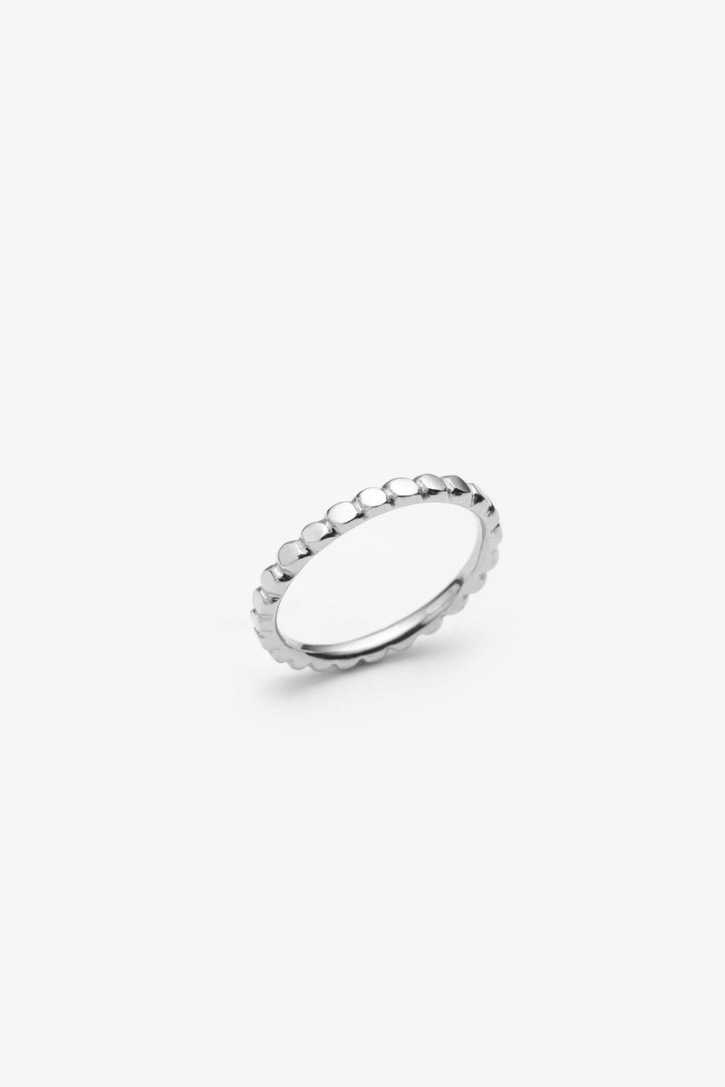 Stackable silver dot ring Canada
