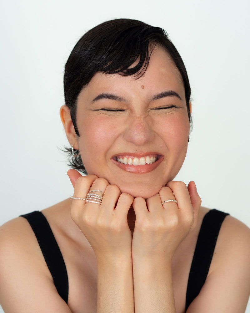 Sterling silver ring set