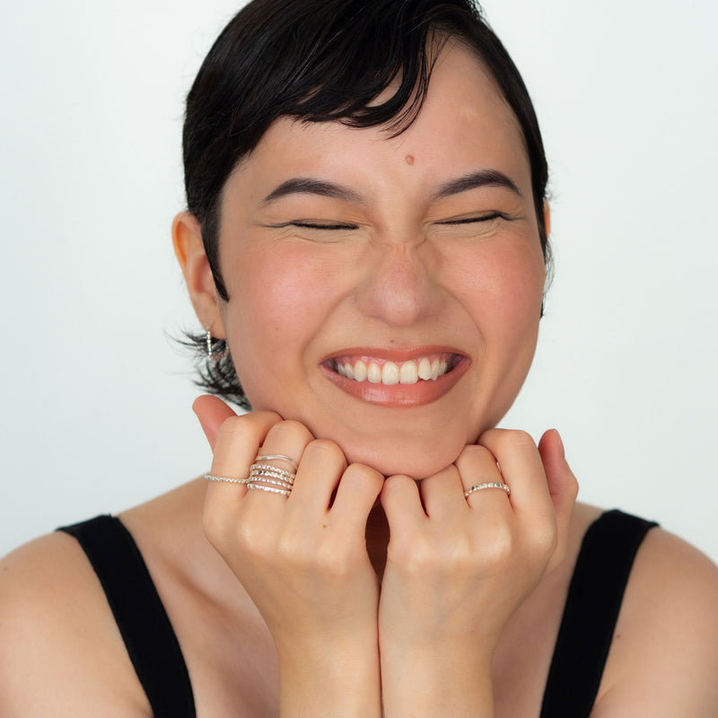 Sterling silver ring set