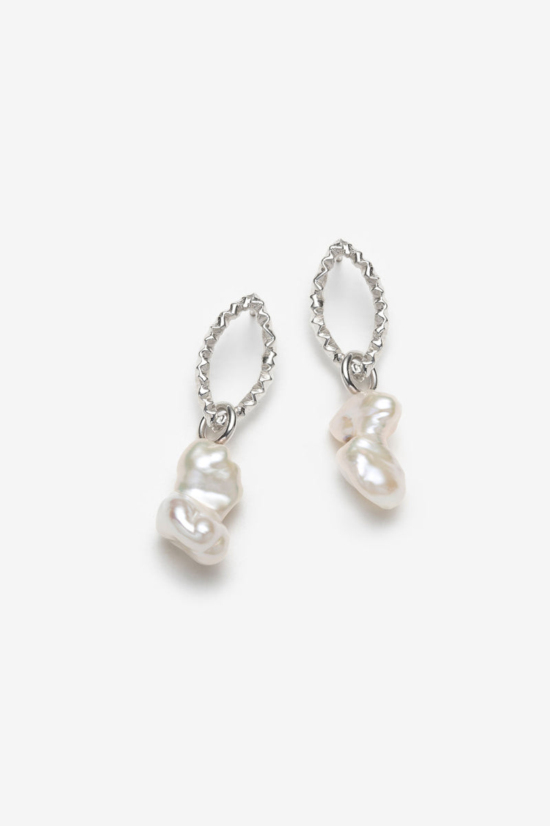 big baroque freshwater keishi pearl earrings Canada