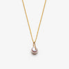 gold single pearl necklace