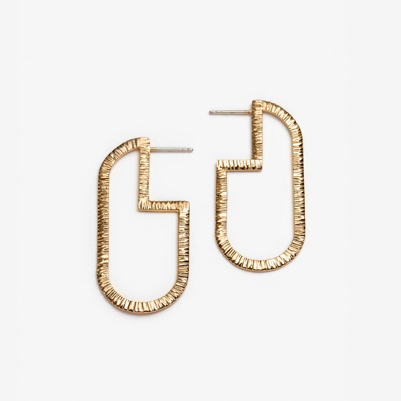 large statement earrings gold