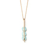 Lucia, Long blue amazonite necklace