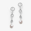 pearl drop long earrings