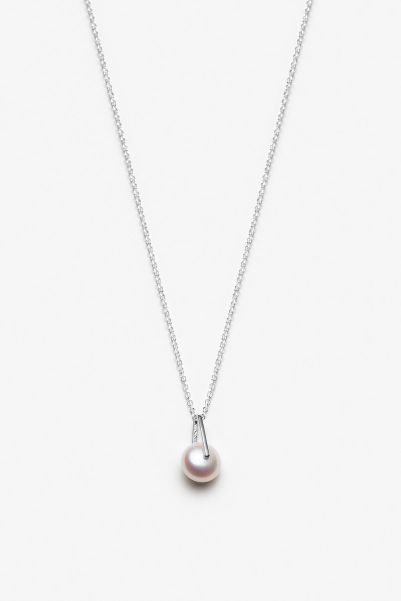 pearl on necklace