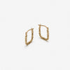 square gold hoop earrings