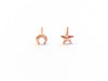 rose gold moon and star earrings