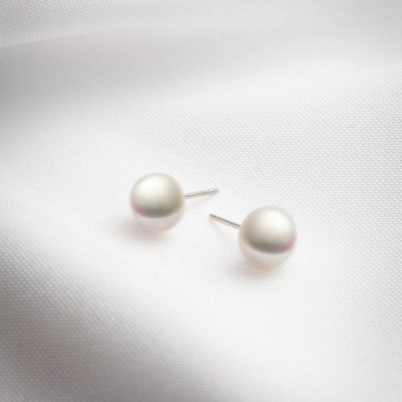 9mm freshwater pearl stud earrings