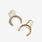 Statement gold plated silver Earrings by a Quebec Designer