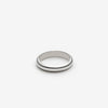 Plain 4mm silver wedding band ring