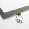 Canadian jade sterling silver ring by Veronique Roy Jwls