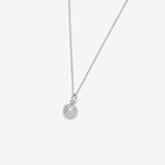 Sterling silver necklace with a small round pendant - Canada