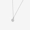 Sterling silver necklace with a small round pendant - Canada