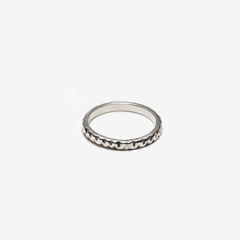Minimalist silver ring made in Montreal