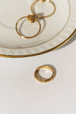Hoops and ring set gold plated