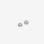 Textured real sterling silver stud earrings