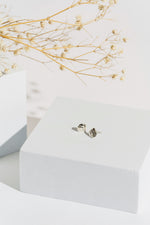 Solid sterling silver stud earrings