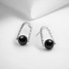 Handmade jewellery set in silver with black onyx
