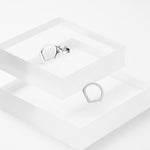 Minimalist sterling silver stud earrings