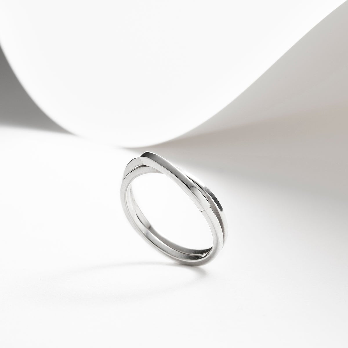 Sterling silver interlocking rings for women – Véronique Roy Jwls